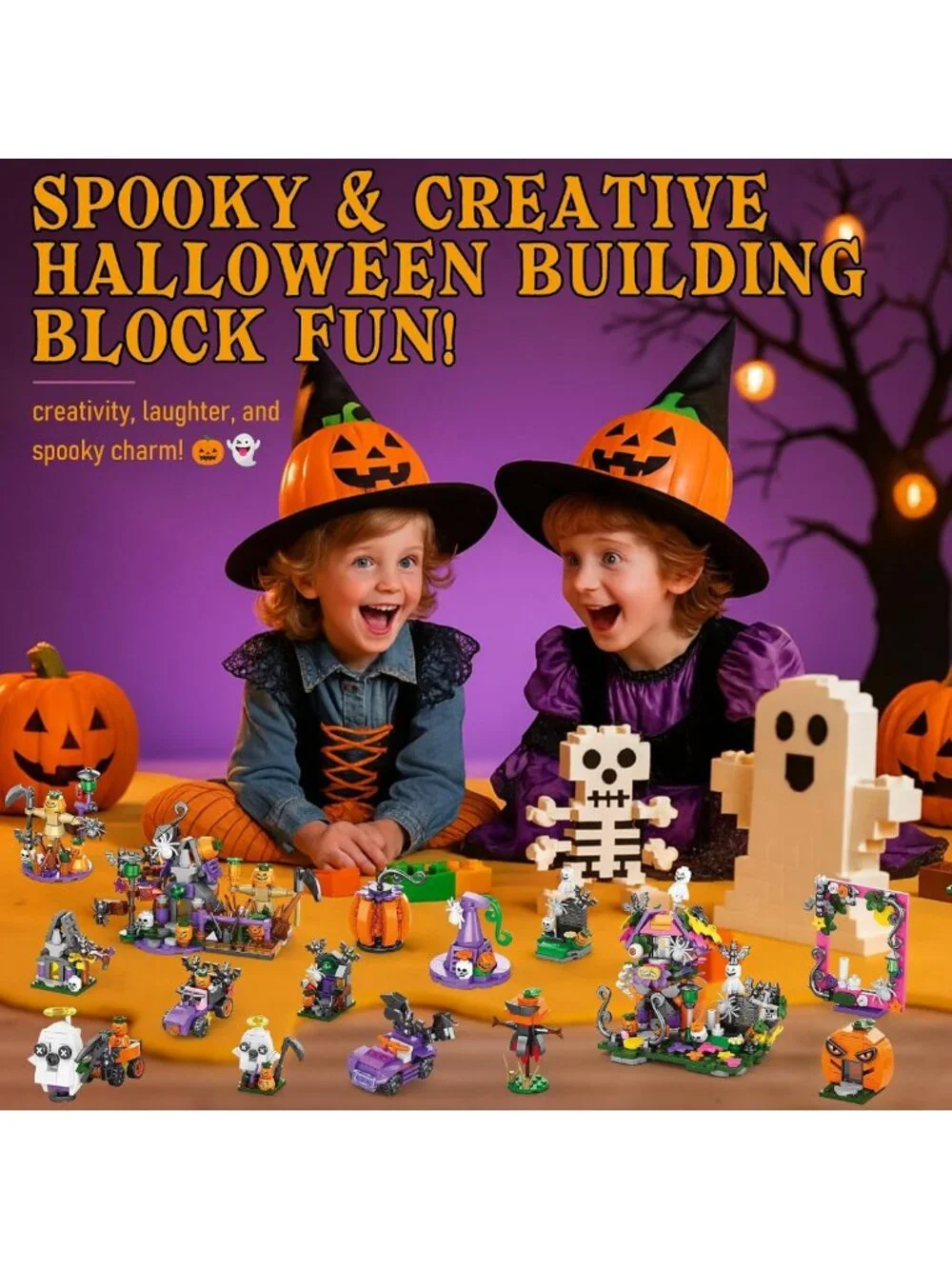 31-Day Halloween Advent Calendar 2026 | Building Blocks Set for Teens & Kids